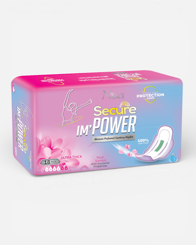 Long Ultra Thick Secure Pads 18 Pcs