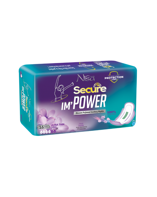 Long Ultra Thin Secure Pads 16 Pcs