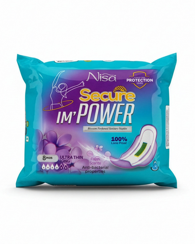 Long Ultra Thin Secure Pads 8 Pcs