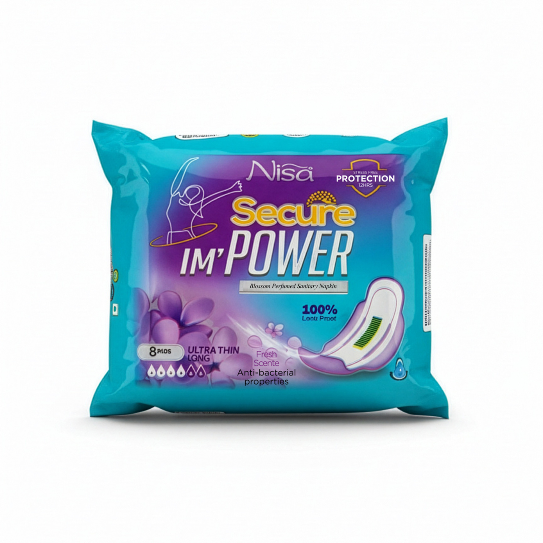 Long Ultra Thin Secure Pads 8 Pcs