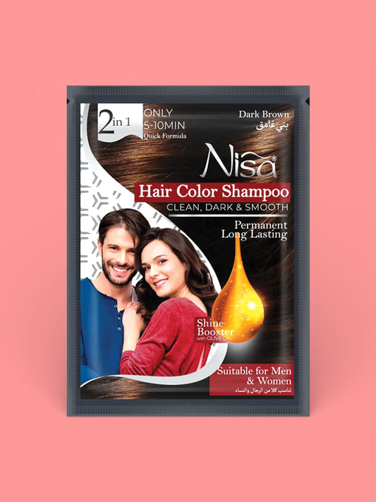Hair Color Shampoo -  Dark Brown