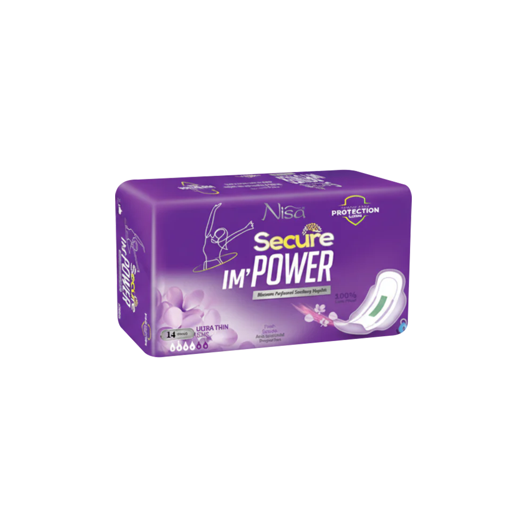 Extra Long Ultra Thin Secure Pads 14 Pcs